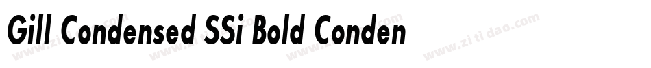 Gill Condensed SSi Bold Condensed字体转换